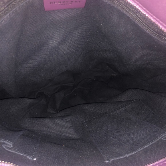 Large purple Burberry Leather tote! - Picture 8 of 8